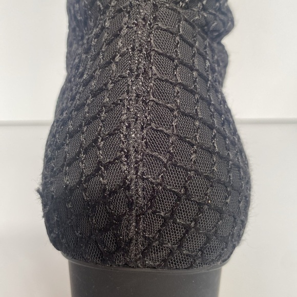 Zara Whimsigoth Mesh Heeled Zip up Booties Black Size 39 US 8.5 - Picture 6 of 14